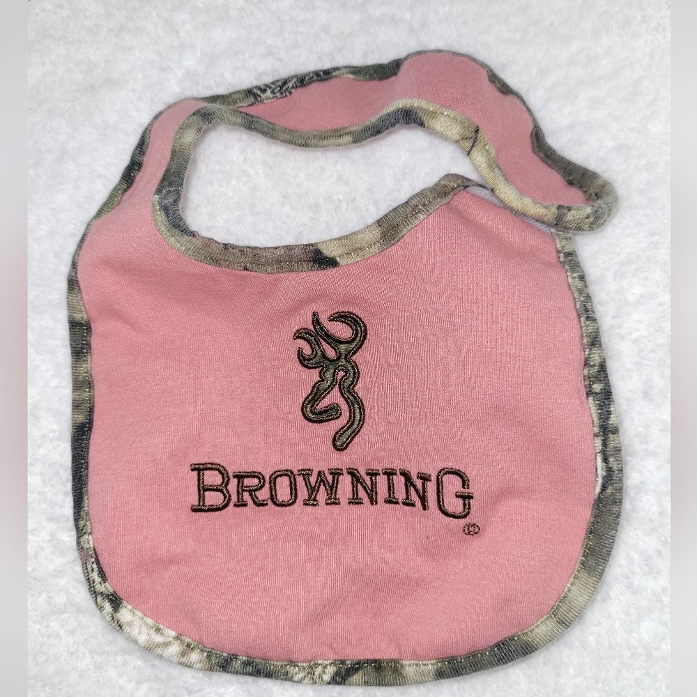 🌟FREE ADD-ON!🌟 Browning Pink Camo Baby Bib